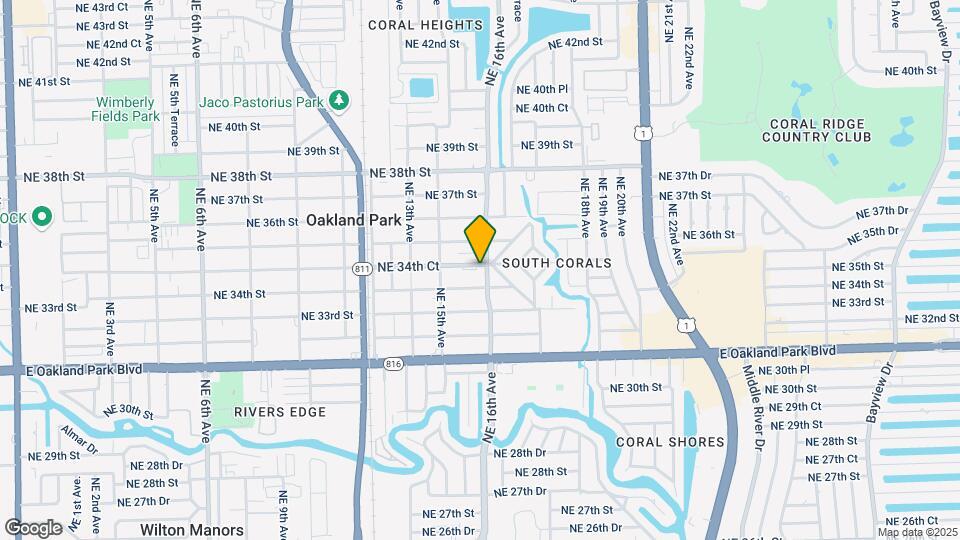 3441 NE 16th Ave Mapa y Detalles de la Ubicación