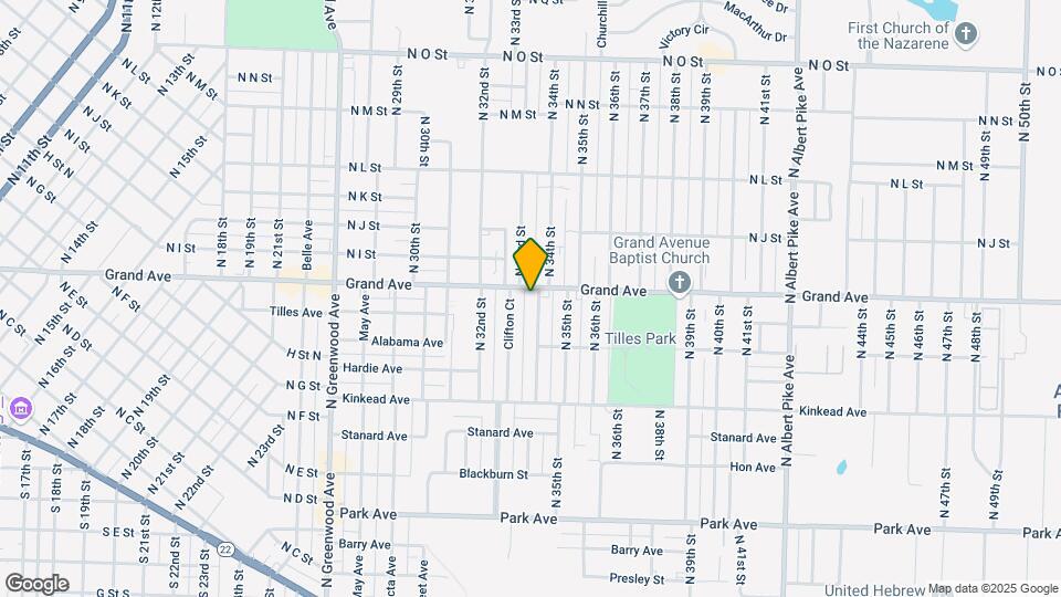 919 N 34th St Map and Location Details