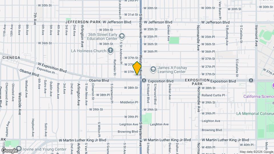 1613 Exposition Blvd Map and Location Details