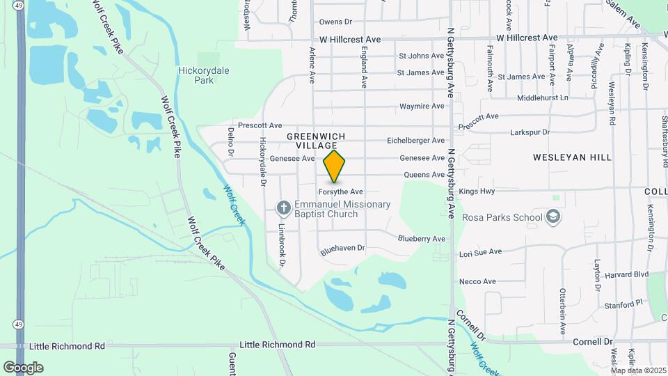 4649 Forsythe Ave Map and Location Details