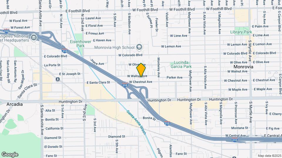 834 W Walnut Ave Map and Location Details