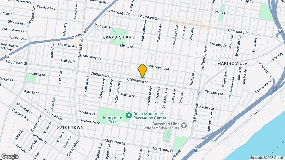 3001 Chippewa St Map and Location Details