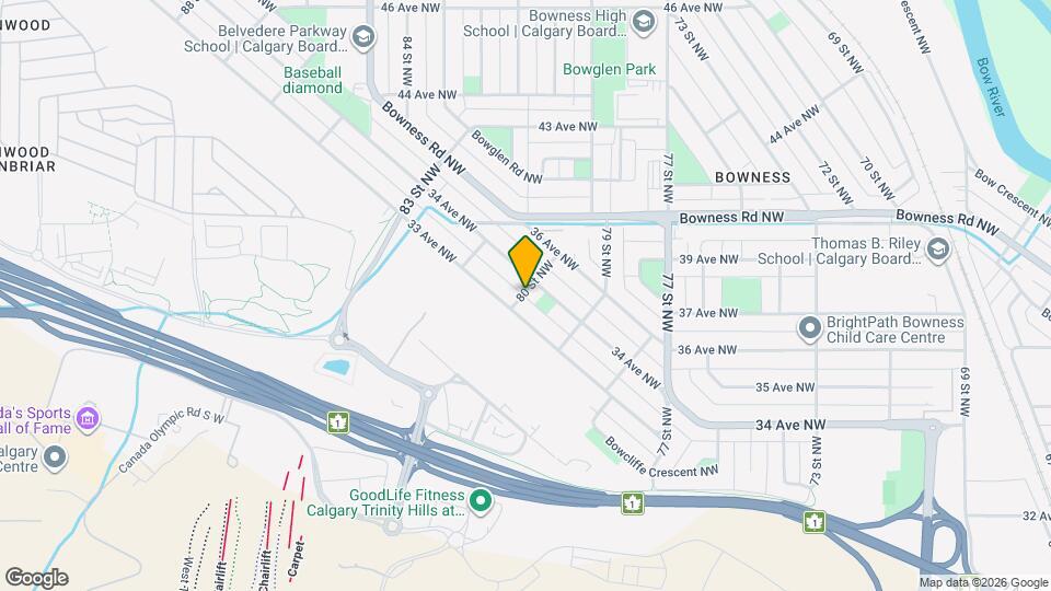 3404-3480 80 St NW Map and Location Details