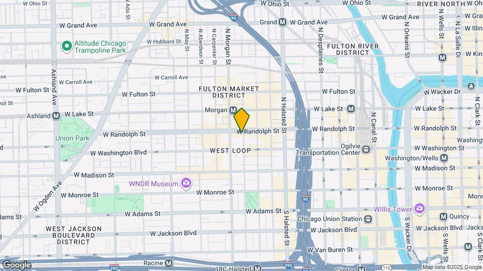935 W Randolph St Map and Location Details