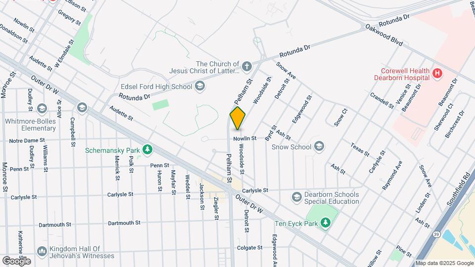 3238 Woodside St Map and Location Details