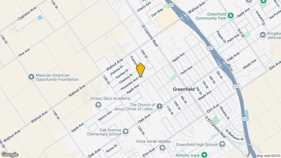 1073 Pinnacles Ave Mapa y Detalles de la Ubicación