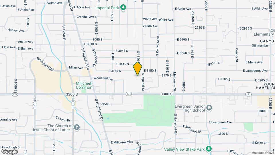 1643 E Woodland Ave Mapa y Detalles de la Ubicación