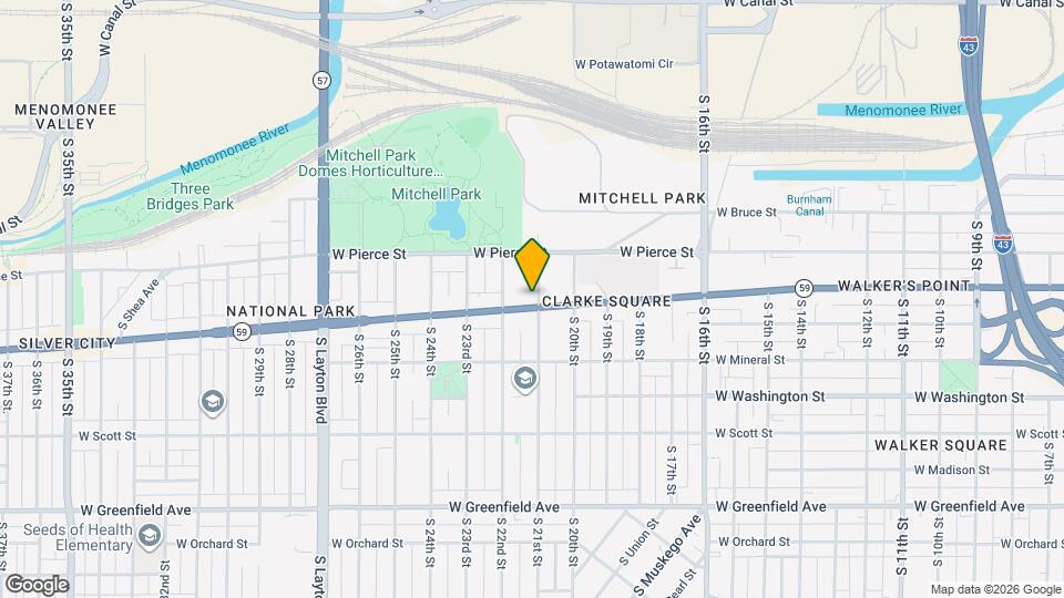 2100 W National Ave Mapa y Detalles de la Ubicación