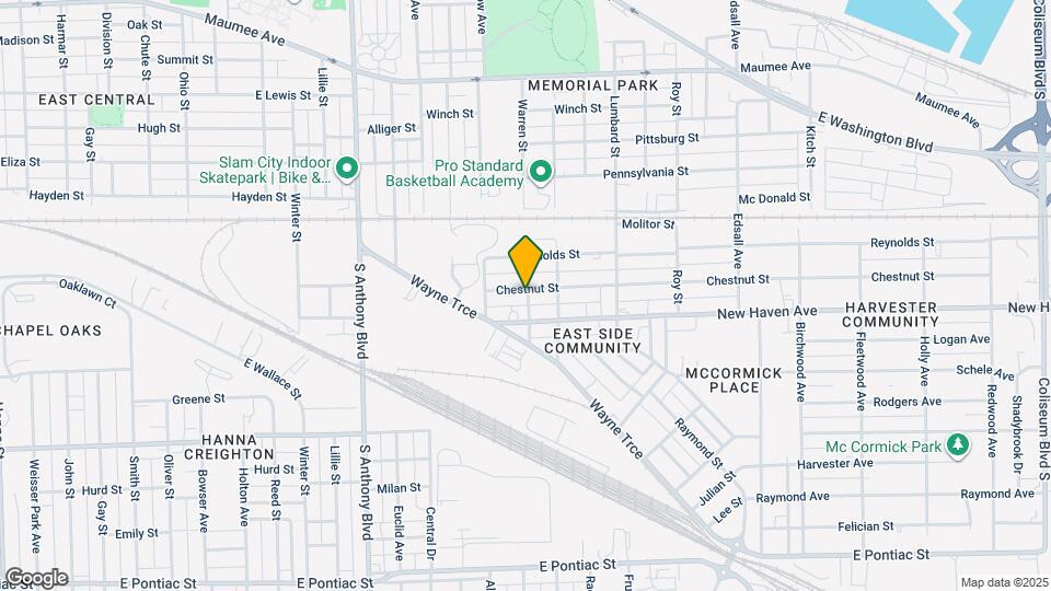 2250 Chestnut St Map and Location Details