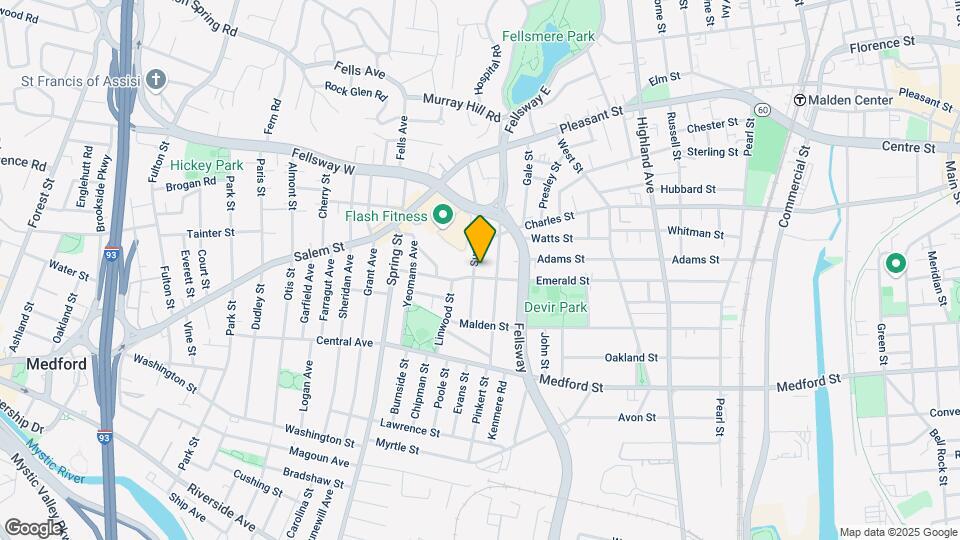 104 Emerald St, Unit 1 Map and Location Details
