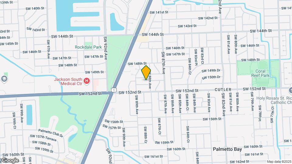8825 SW 151st St Map and Location Details