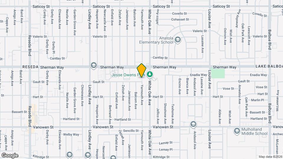 7103 Yarmouth Ave Map and Location Details