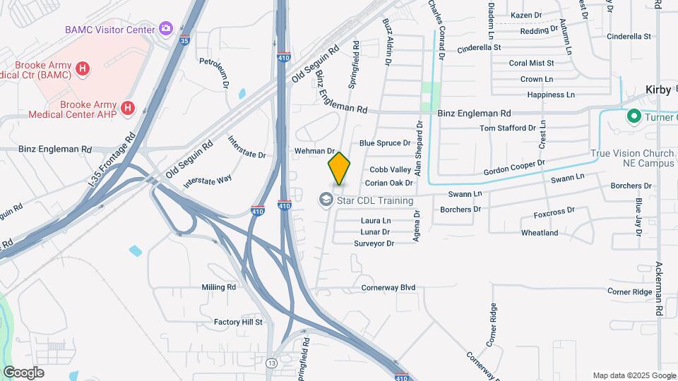 2505 Corian Glen Dr Map and Location Details