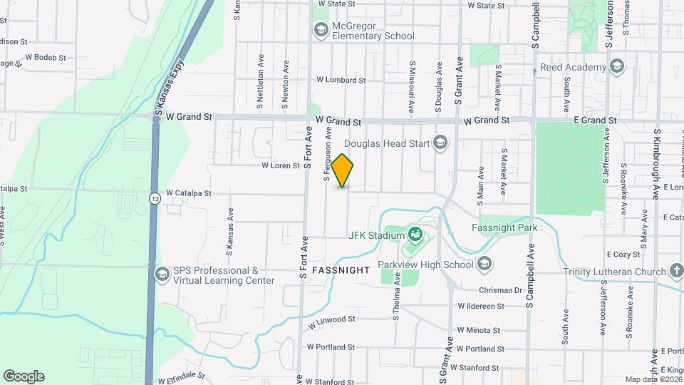 1139 S New Ave Map and Location Details