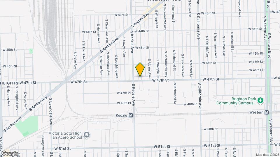 4658 S Troy St, Unit 3- S Map and Location Details