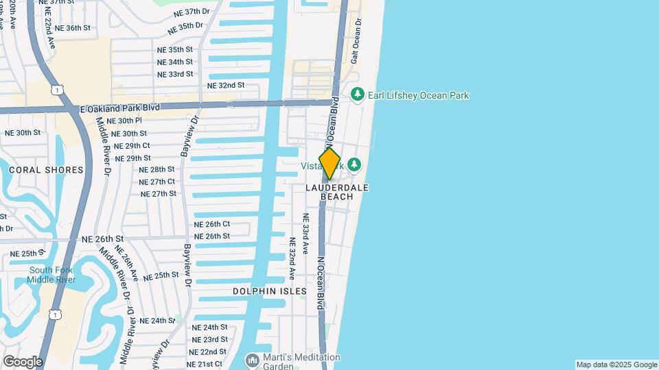 2804 N Ocean Blvd Mapa y Detalles de la Ubicación