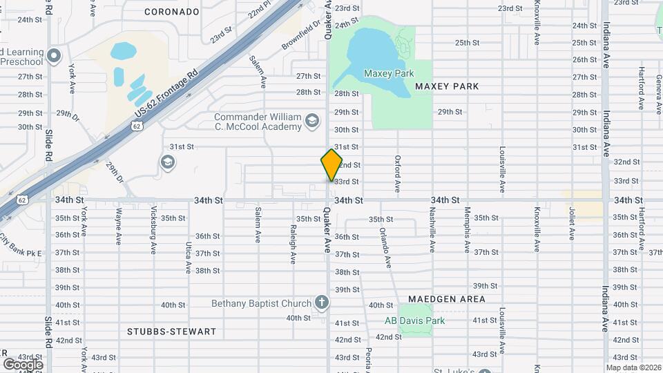 4319 33rd St Map and Location Details