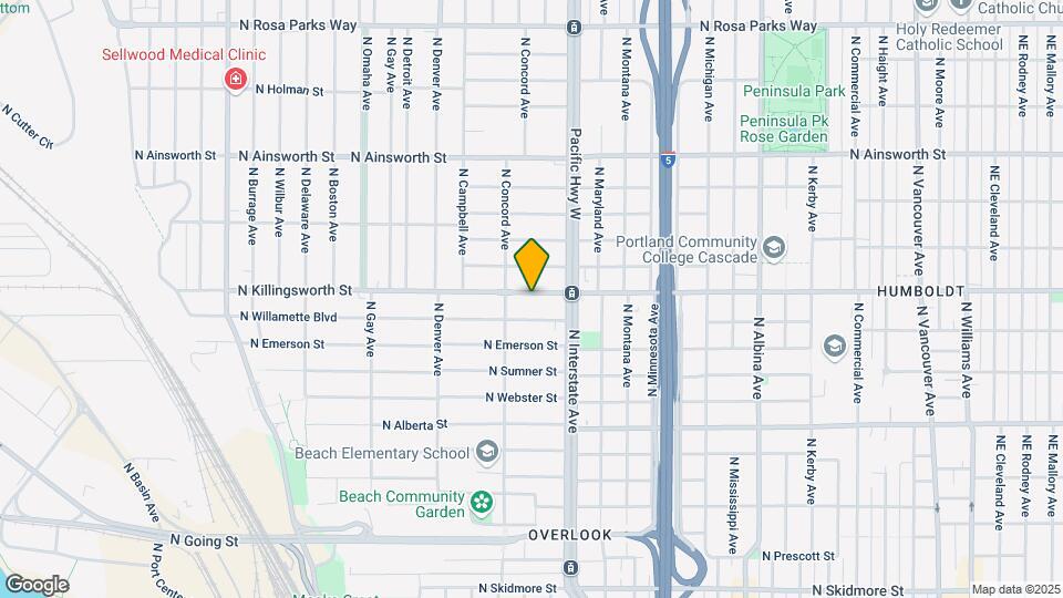 1612-1618-1618 N Killingsworth St Map and Location Details