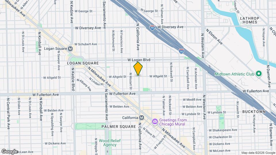 2456 N California Ave, Unit 2F Mapa y Detalles de la Ubicación