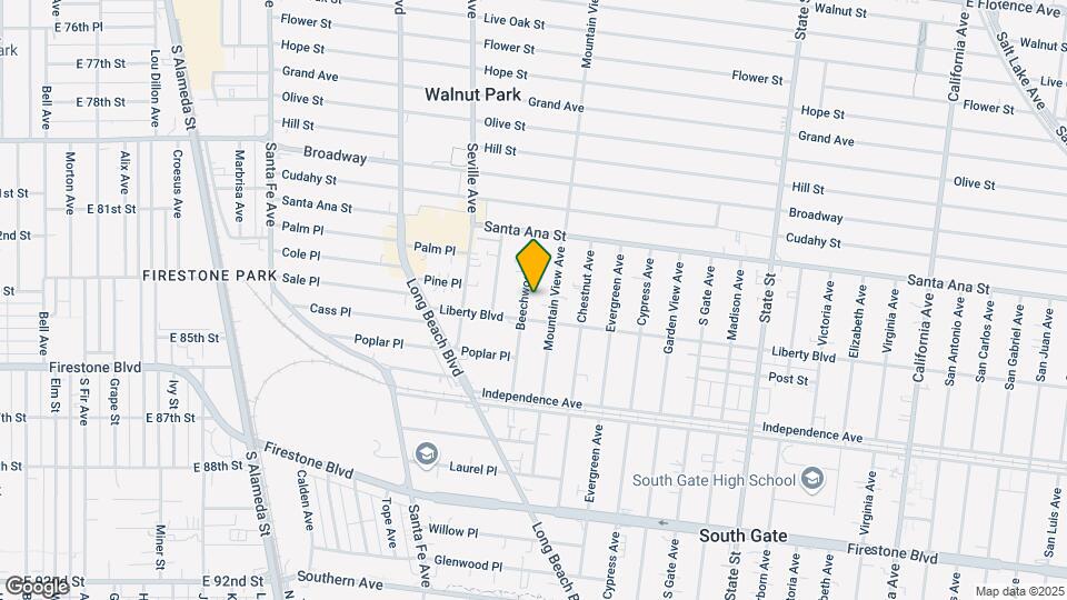 8172 Beechwood Ave Map and Location Details