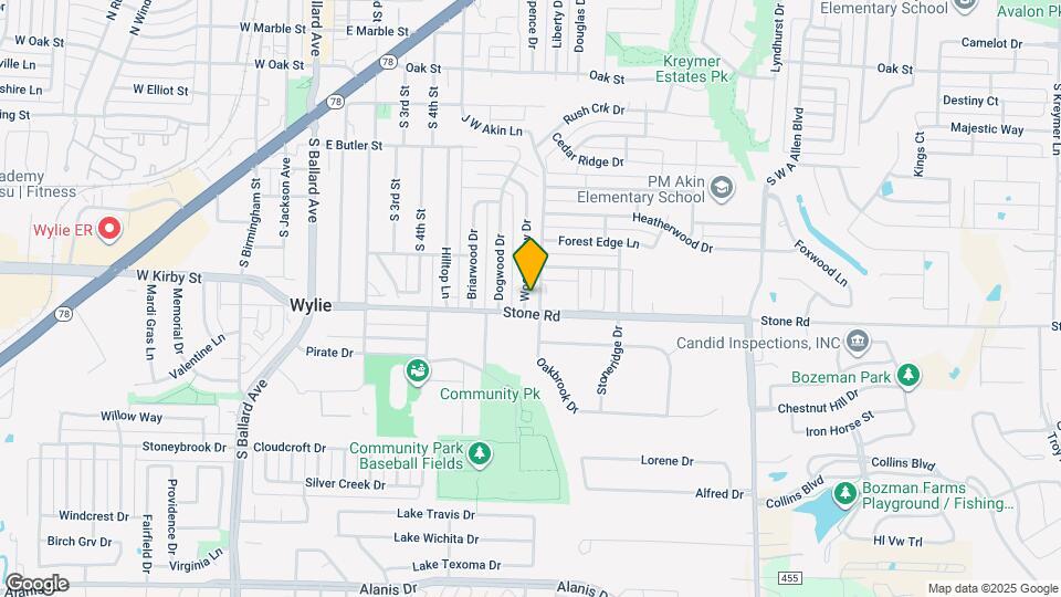 513 Woodhollow Dr Map and Location Details
