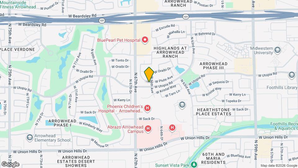 19506 N 66th Ln Map and Location Details