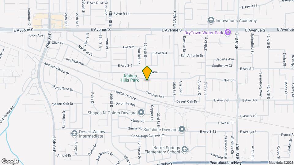 36905 Pond Ave Map and Location Details