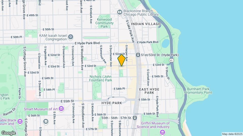 1443 E 53rd St Map and Location Details