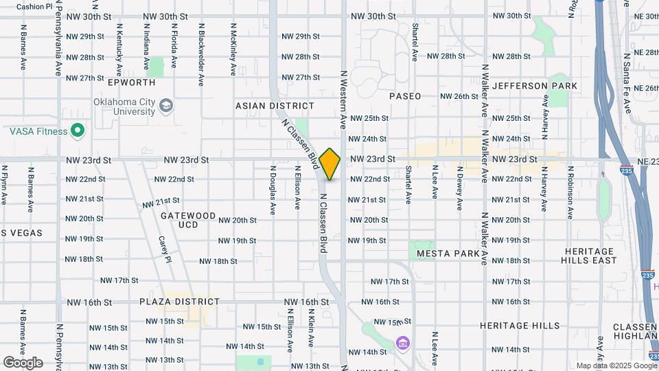 The Classen Map and Location Details