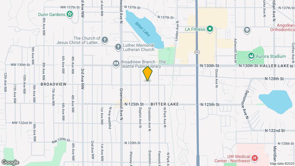 12705 Evanston Ave N Map and Location Details