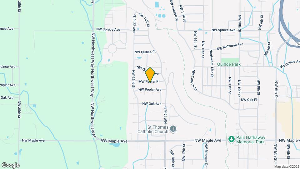 2050 NW Poplar Pl Map and Location Details