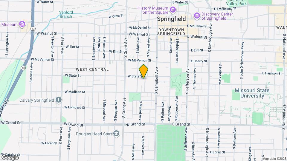 713 S Market Ave Map and Location Details