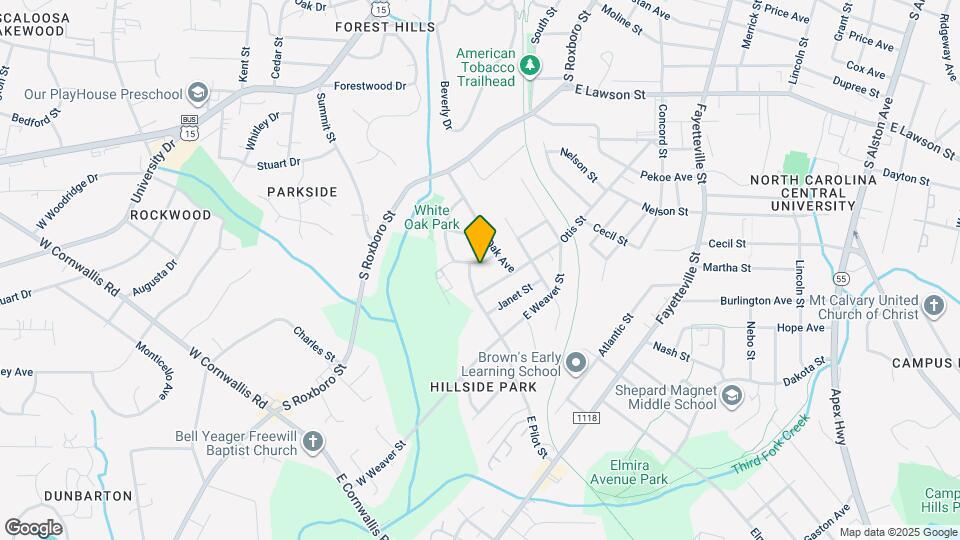 2509 White Oak Ave Map and Location Details