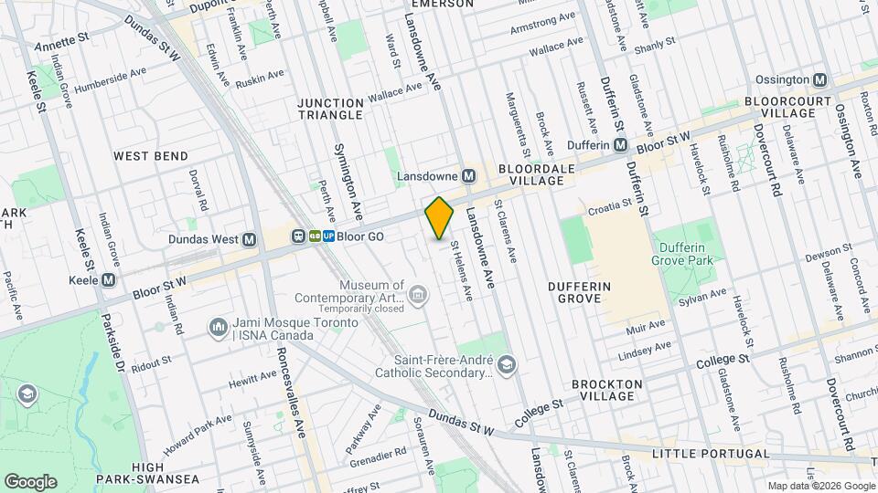 284 St Helens Ave Map and Location Details