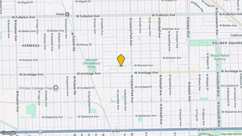 3645 W McLean Ave Map and Location Details