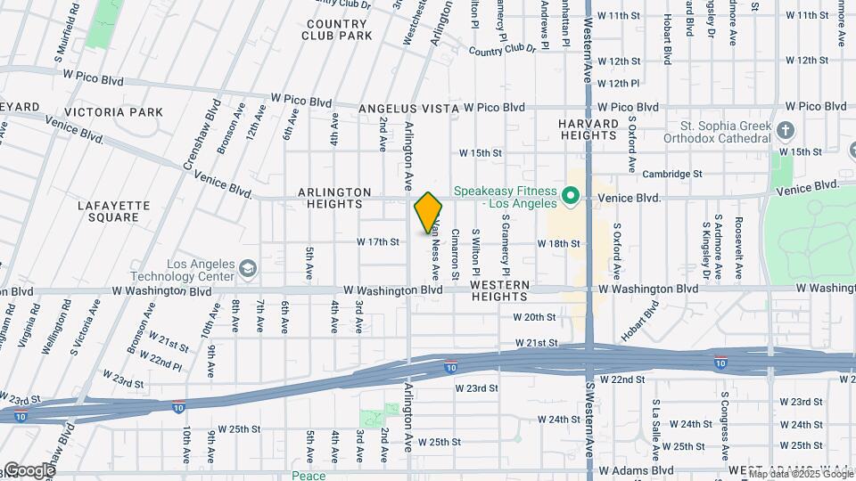 1655 S Van Ness Ave Map and Location Details
