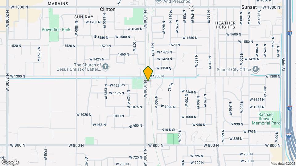 1262 N 1000 W Map and Location Details