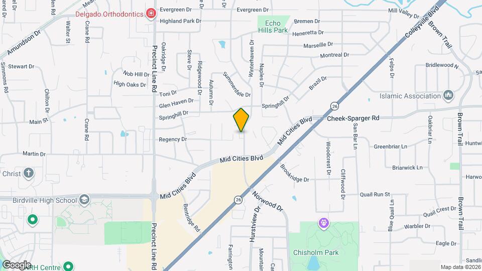 2721 Hurstview Dr Map and Location Details