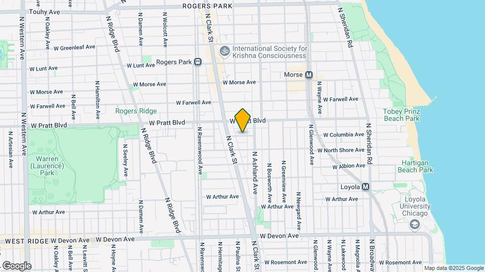 1625 W Columbia Ave Map and Location Details