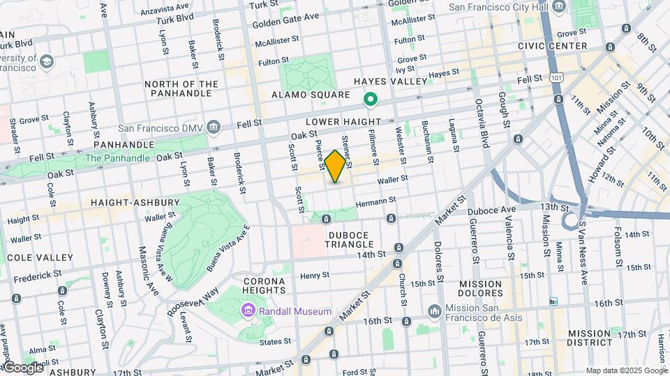 568 Waller St Mapa y Detalles de la Ubicación