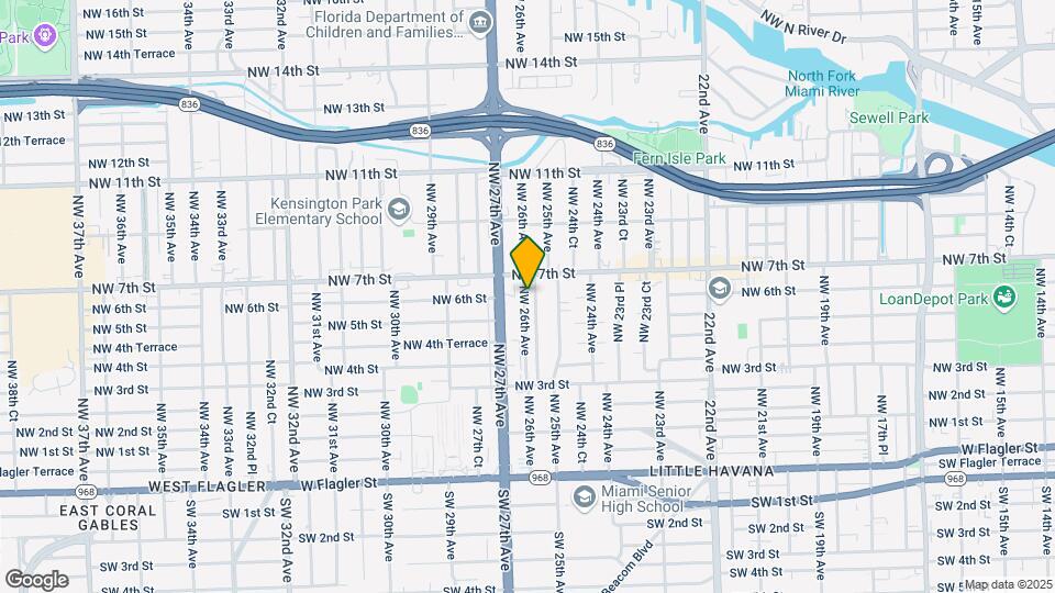 616 NW 26th Ave Map and Location Details