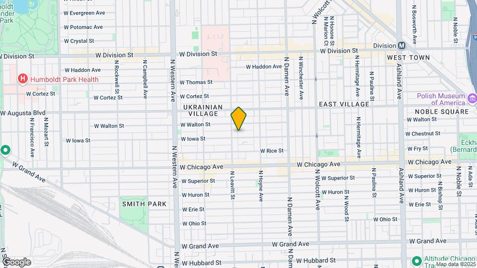 2146 W Iowa St, Unit 1R Map and Location Details