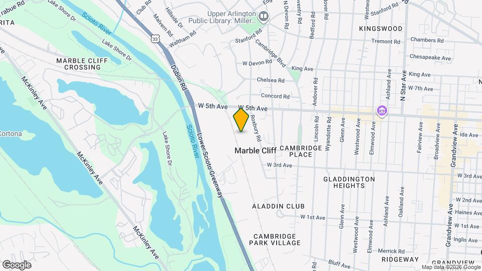 1581 Roxbury Rd Map and Location Details