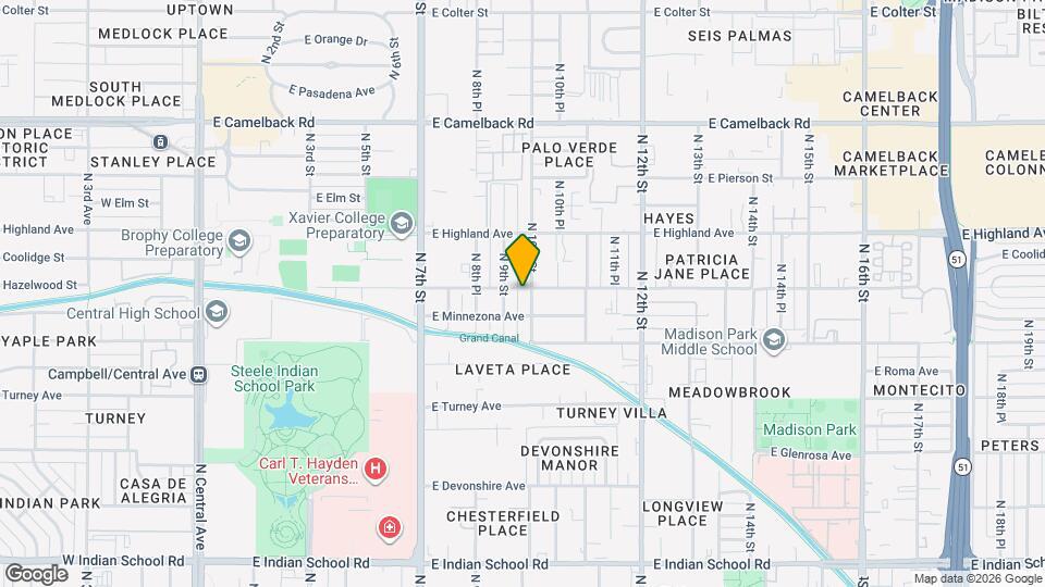 4546 N 10th St Map and Location Details