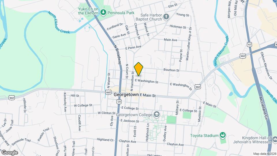 229 E Washington St Map and Location Details