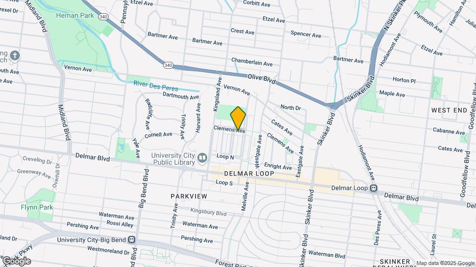 6608 Clemens Ave Map and Location Details