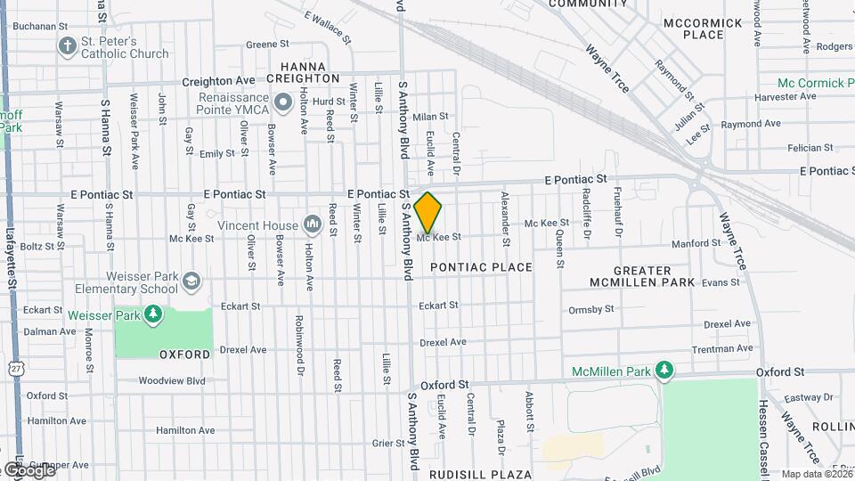 2902 Euclid Ave Map and Location Details