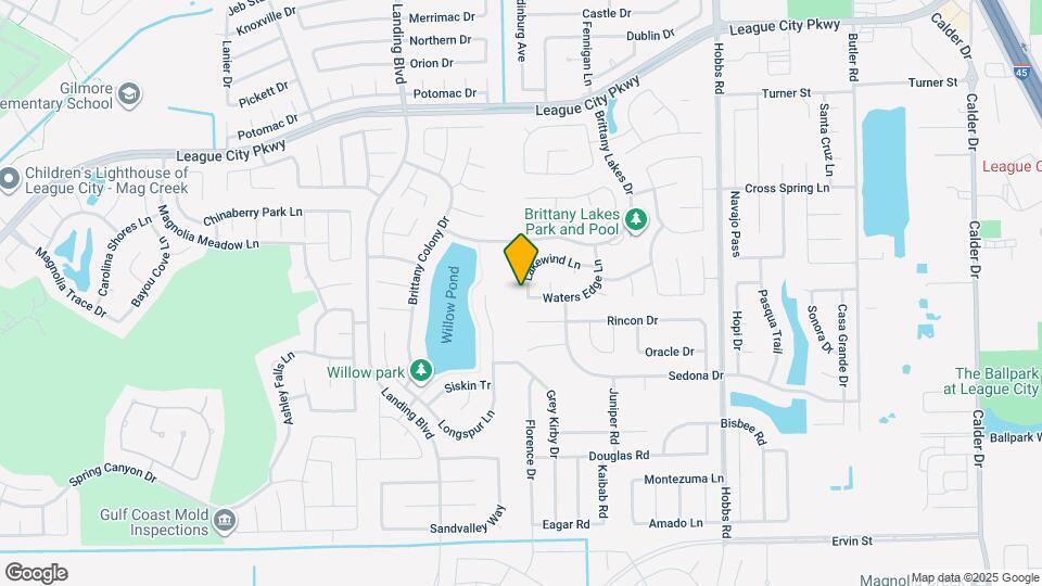 2219 Lakewind Ln Map and Location Details