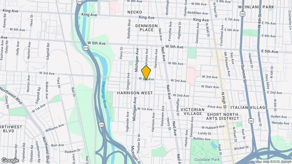 1104 Pennsylvania Ave Map and Location Details