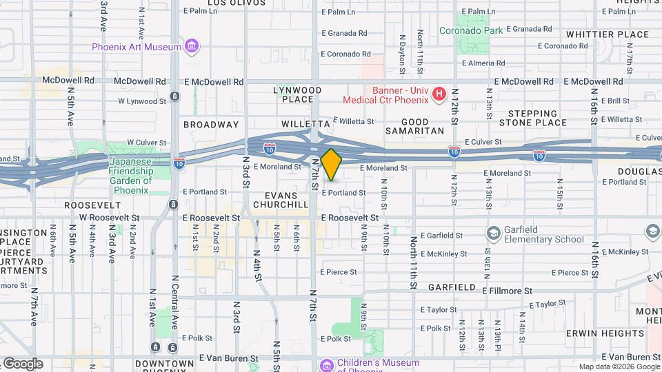 724 E Portland St Map and Location Details
